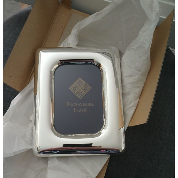 Unbranded Other - NEW Engravable Picture Frame Silver Plated Wedding Anniversary Gift Beautiful